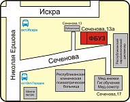 Центр гигиены и эпидемиологии в Республике Татарстан. Схема проезда.